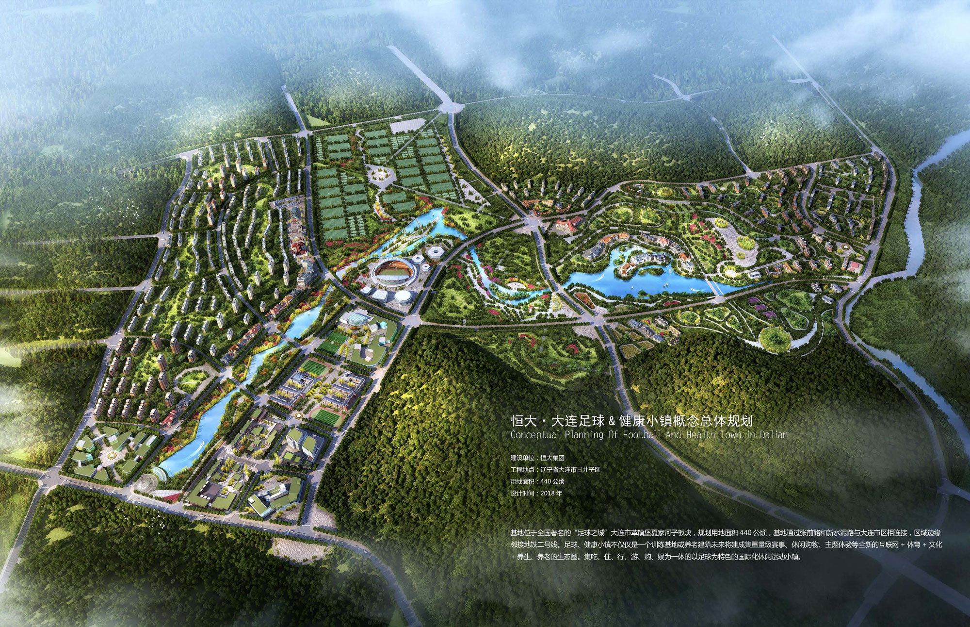 Evergrande Dalian Football & Health Town Concept Planning